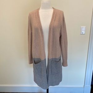 Madewell color-block knit duster